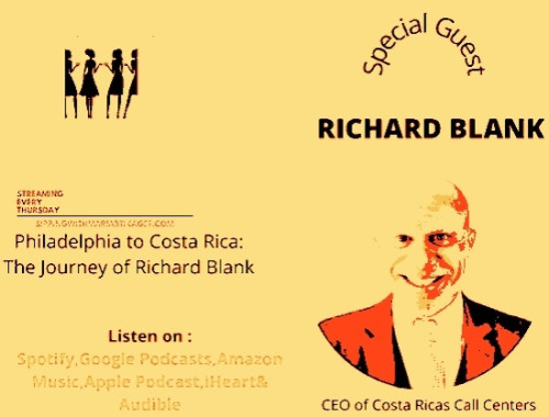 SIPPIN WITH MARIA & TIKA GEE PODCAST GUEST TELEMARKETING TIPS RICHARD BLANK COSTA RICA'S CALL CENTER